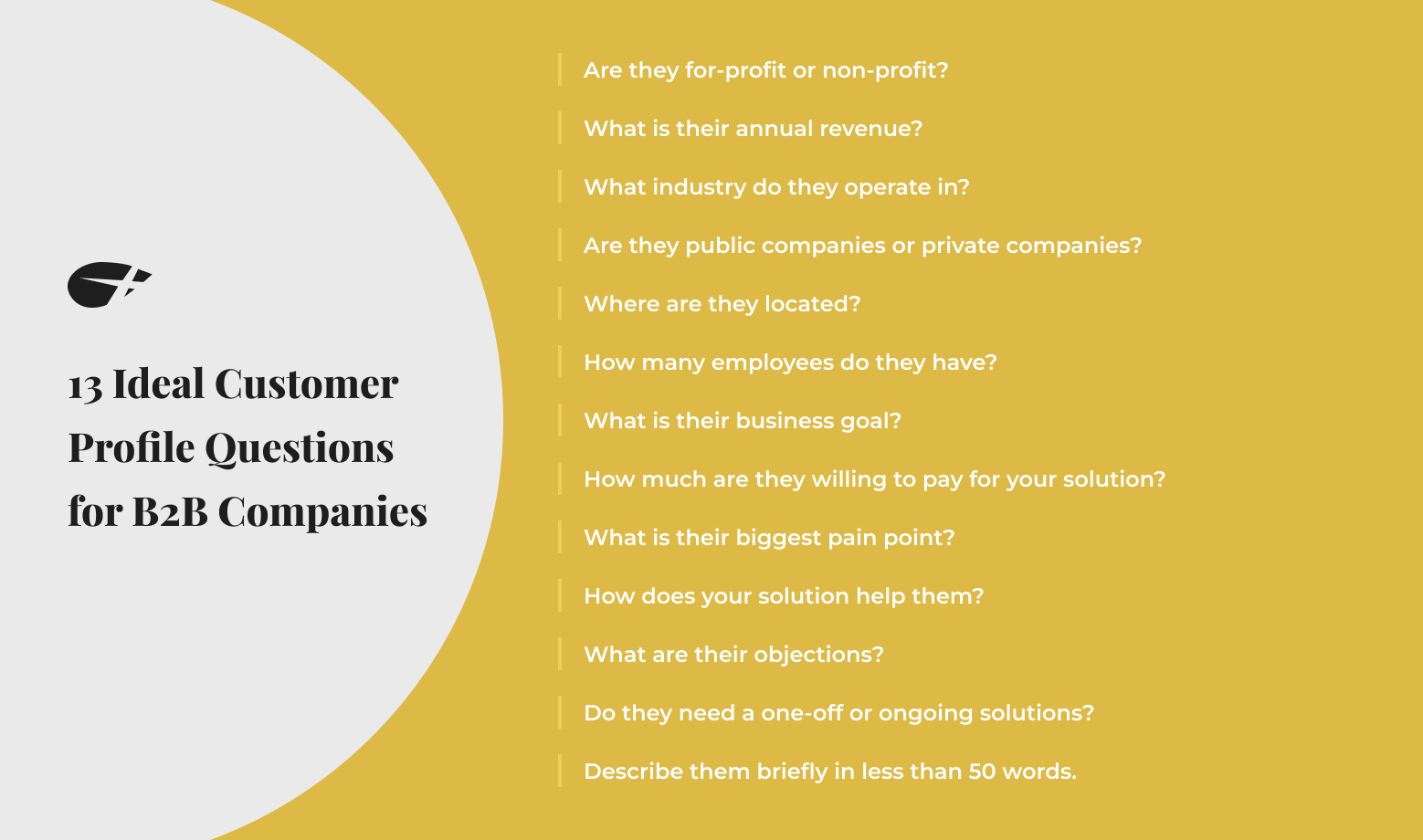 Ideal customer profile questions you should ask