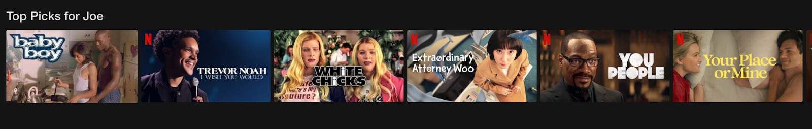  Netflix's personalized recommendations