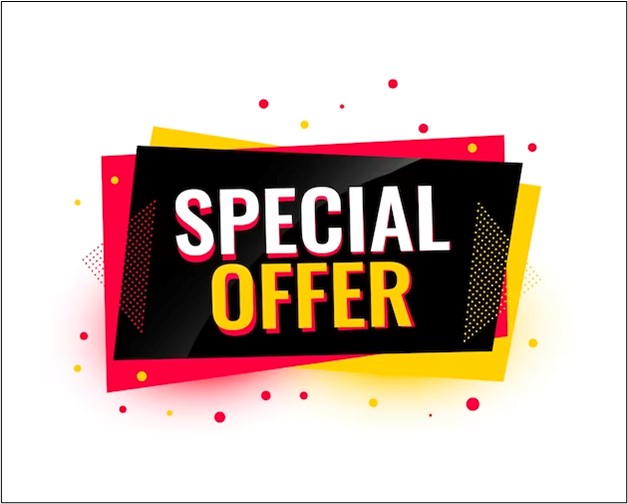 Special Offer from an online store