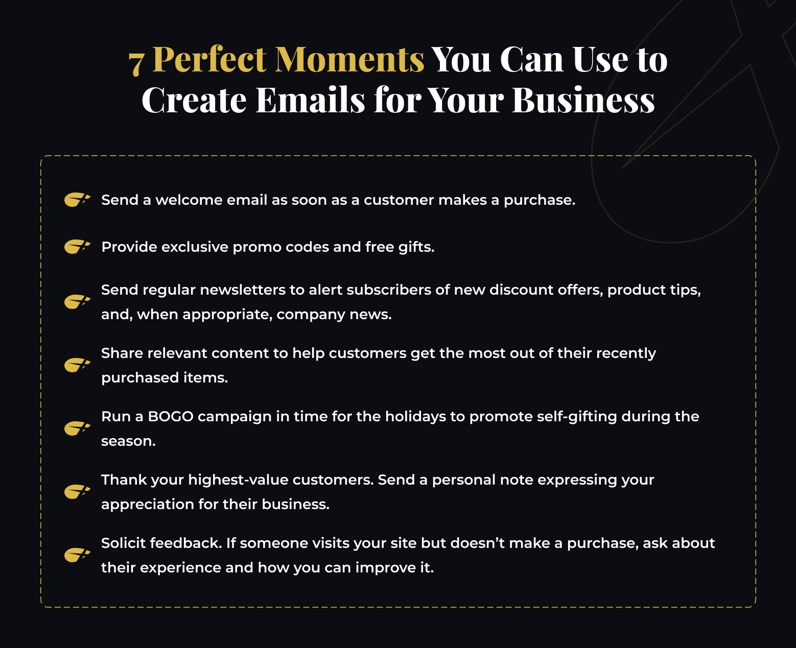 7 Perfect Moments You Can Use to Create Emails for Your Business
